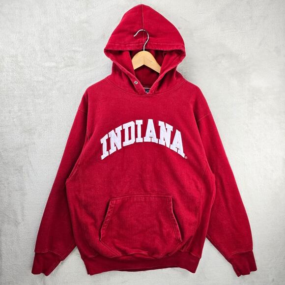 Steve & Barry's Other - Vintage Steve & Barry’s Indiana University Sweatshirt Mens Large Red Hoodie Y2K